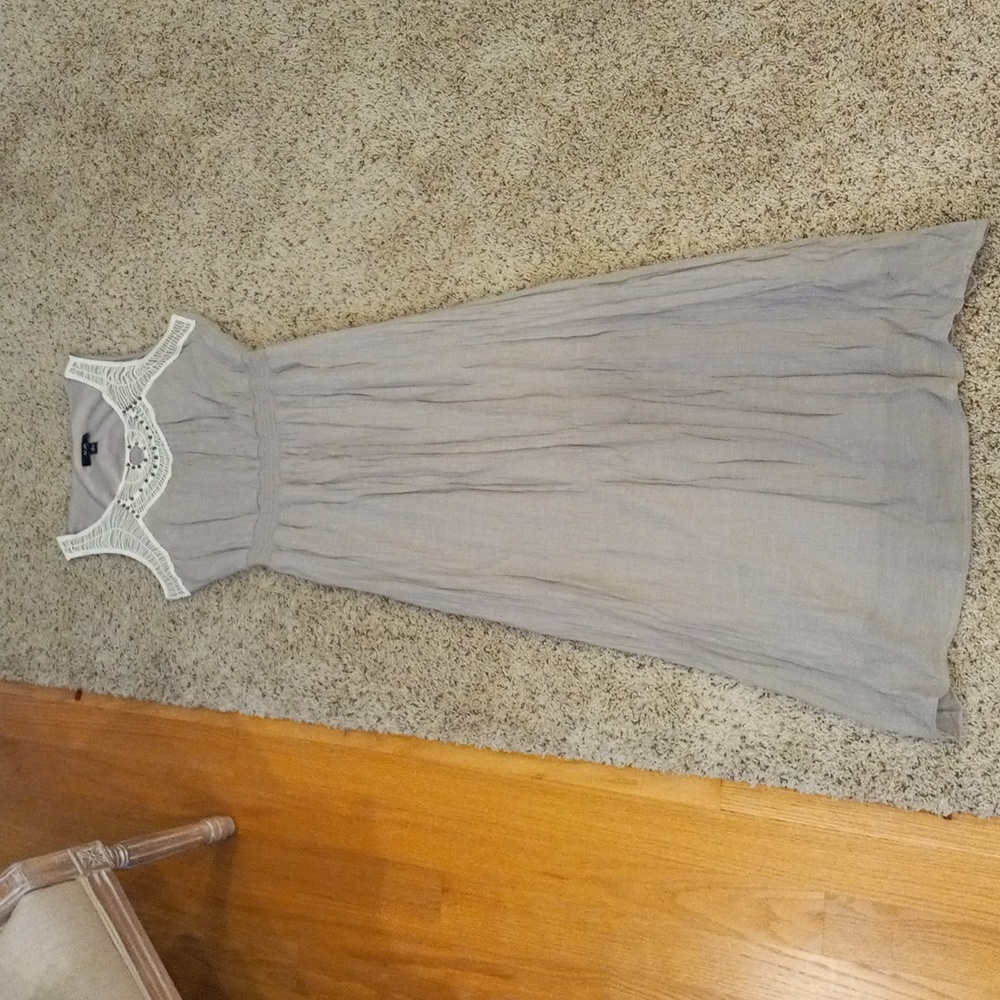 AGB LONG MAXI DRESS with metal details, size Large